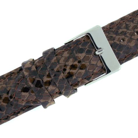 snakeskin watchband panerai brown|Meer.